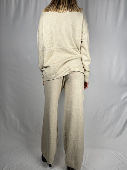 Tuta Maglia e Pantalone Panna Armonia