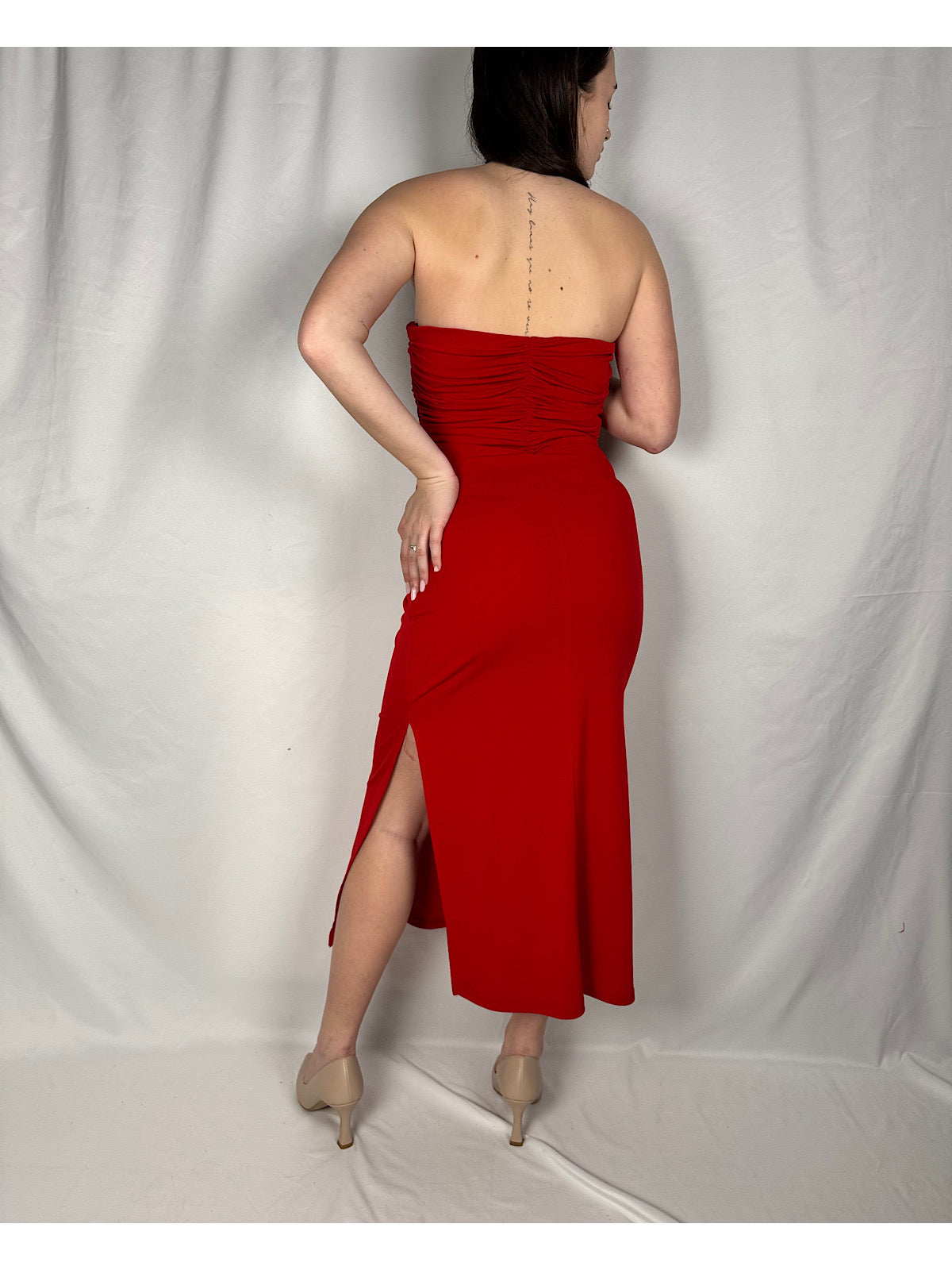 Abito Midi a Fascia Vicolo Rosso