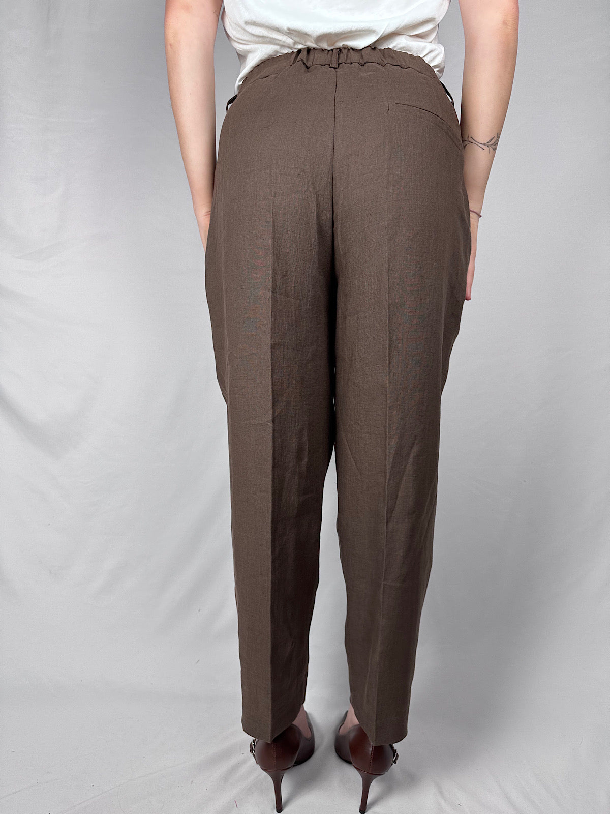 Pantalone Carrot in Lino Vicolo Moro