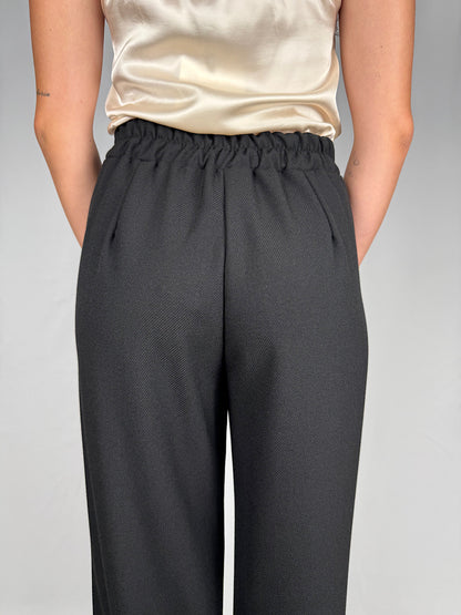 Pantalone Ampio Nero Armonia