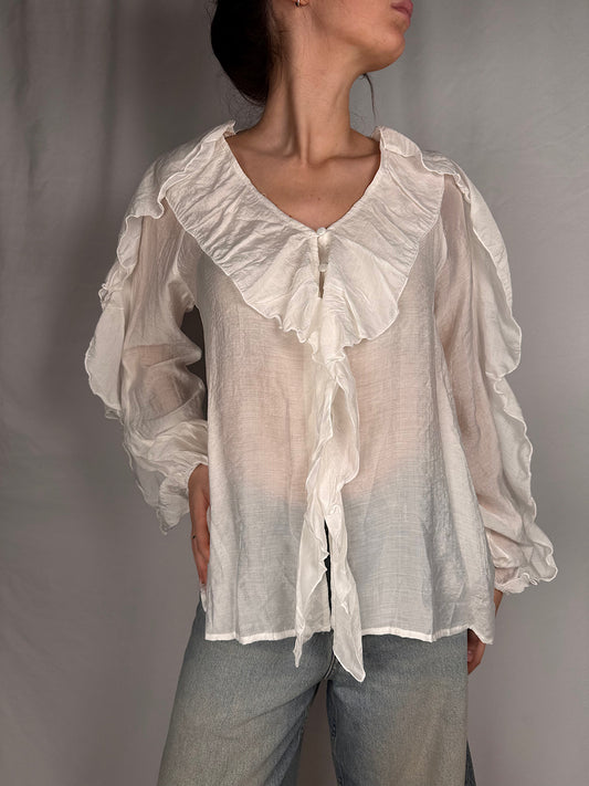 Camicia Con Gala Armonia Bianca