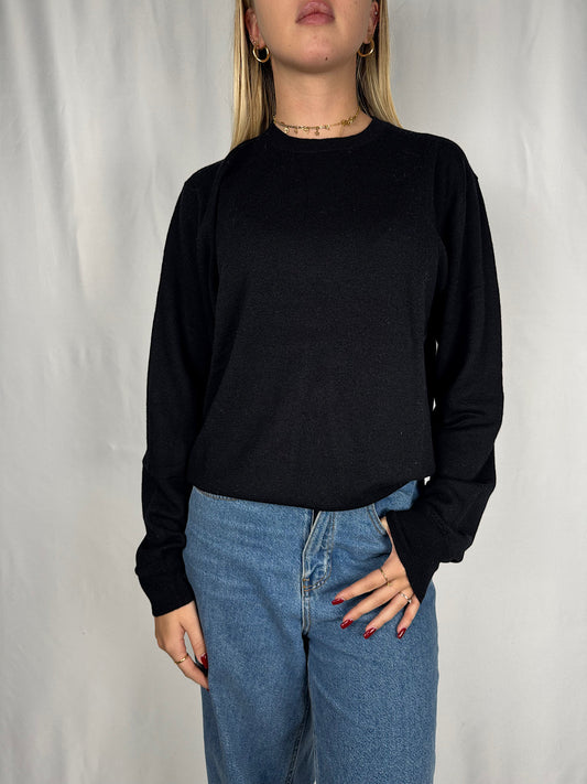 Maglia Girocollo Nero Vicolo