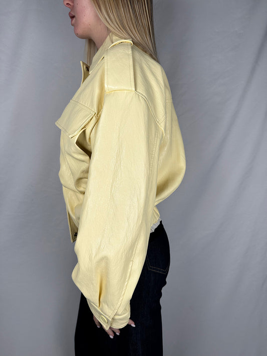 Bomber Eco-Pelle Giallo Vicolo