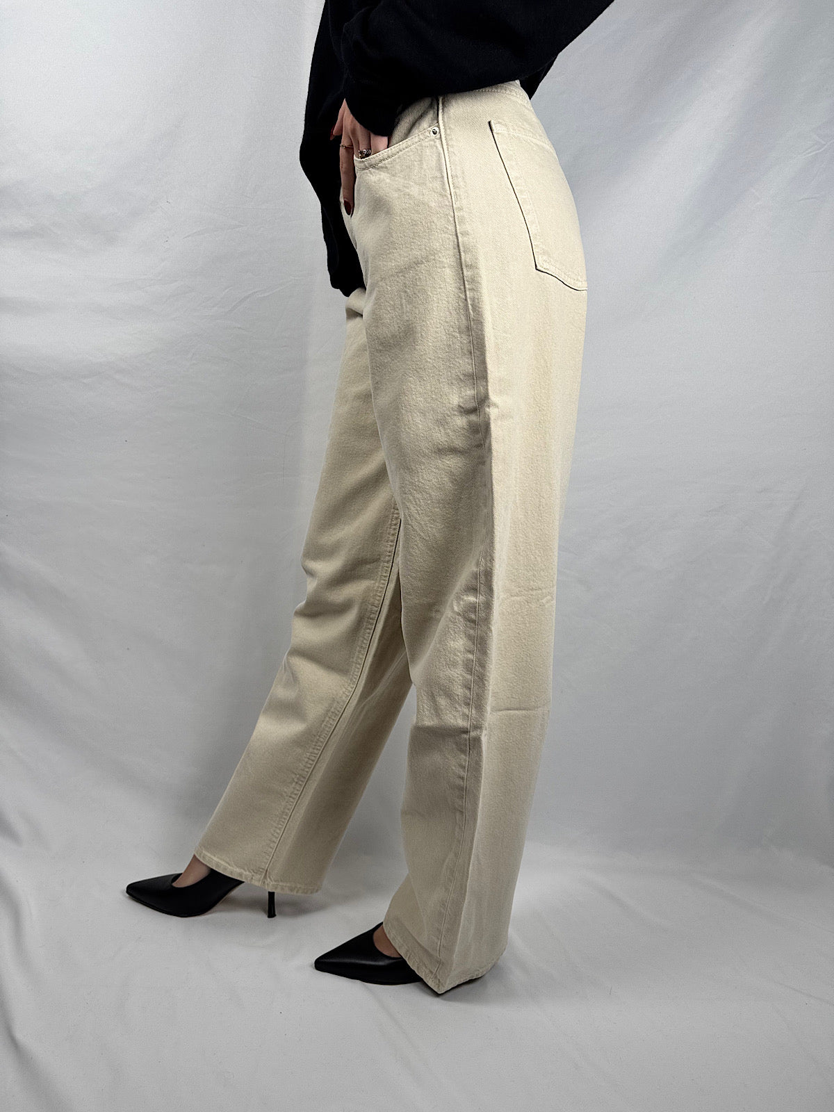 Jeans Barrel Fuji Beige JJXX