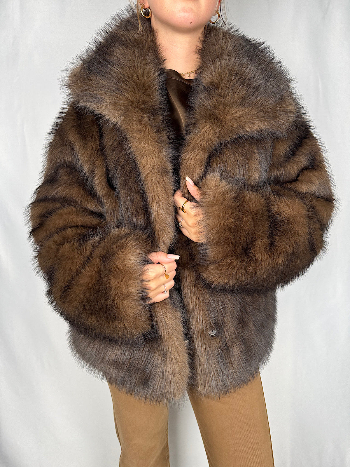 Giacca Denim-Pelliccia Reversibile Vicolo