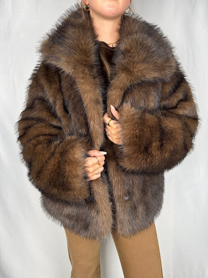 Giacca Denim-Pelliccia Reversibile Vicolo