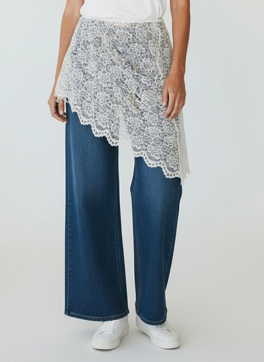 Gonna Pareo Pizzo Vicolo Bianco