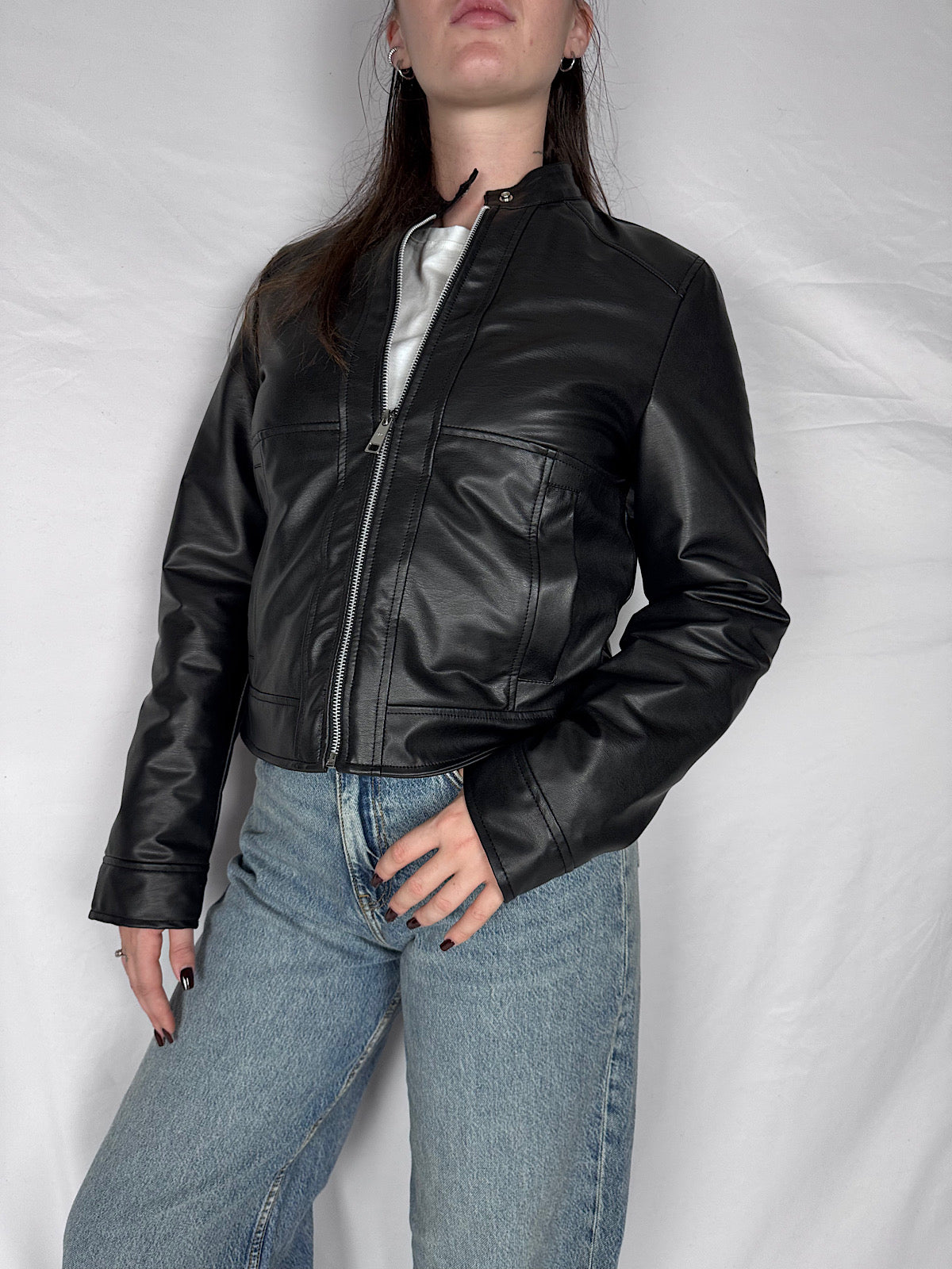 Giubbino Biker Markup Nero