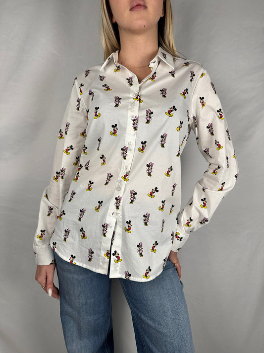 Camicia Disney Con Topolino E Minnie Tensione In