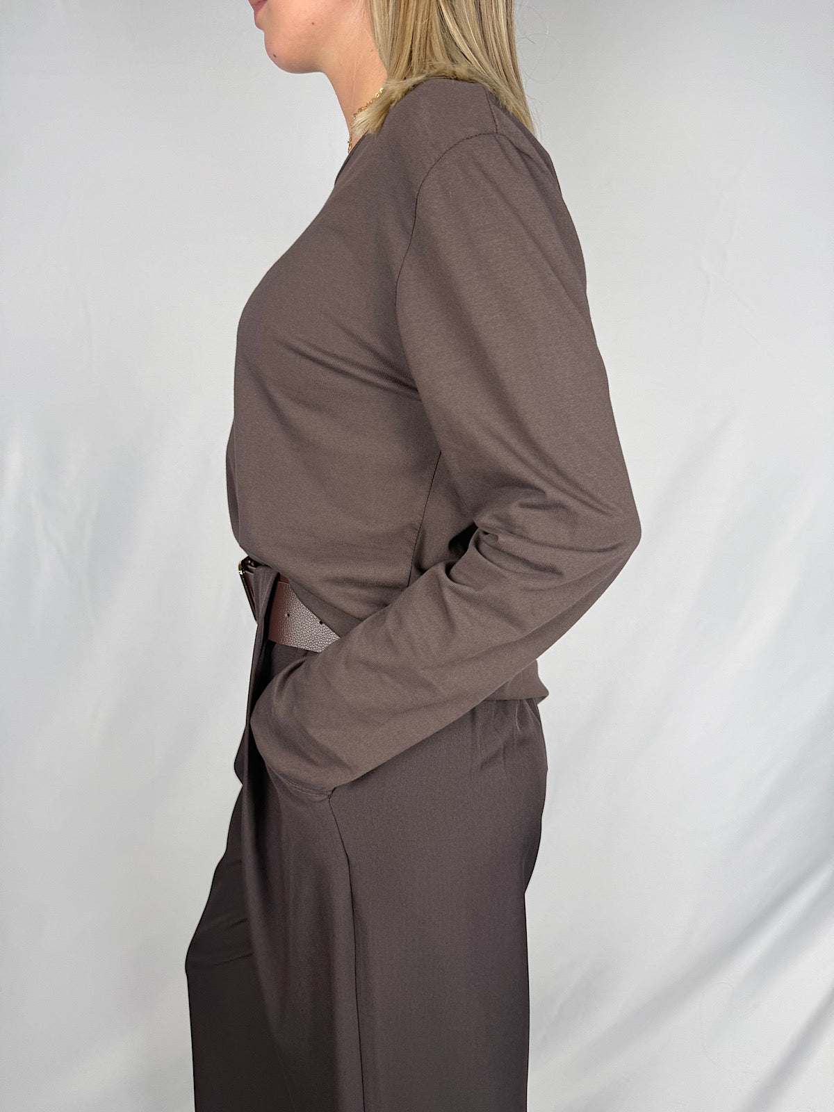 T-Shirt a Manica Lunga Armonia Moro