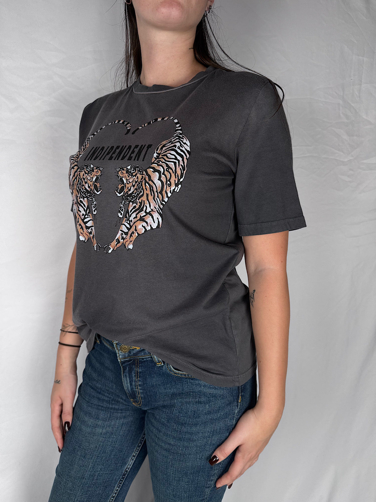 T-shirt Stampa Tensione In Smoke