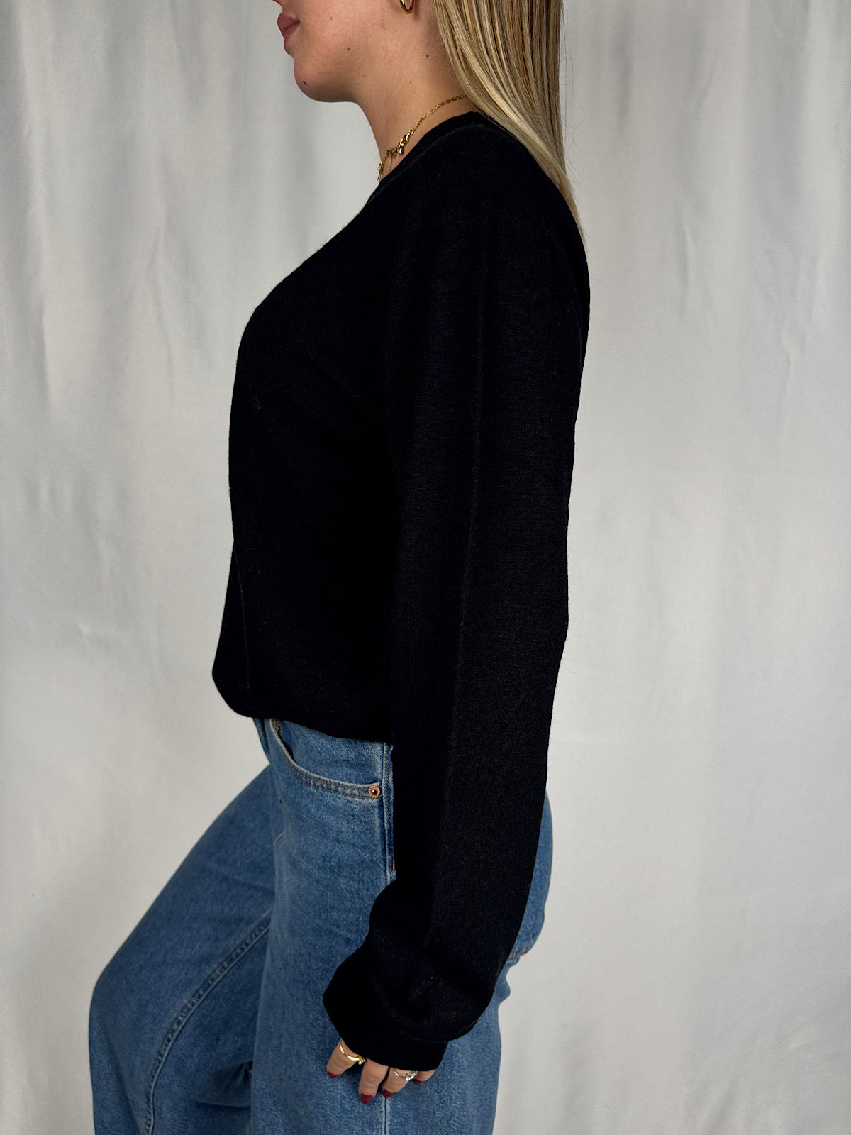 Maglia Girocollo Nero Vicolo