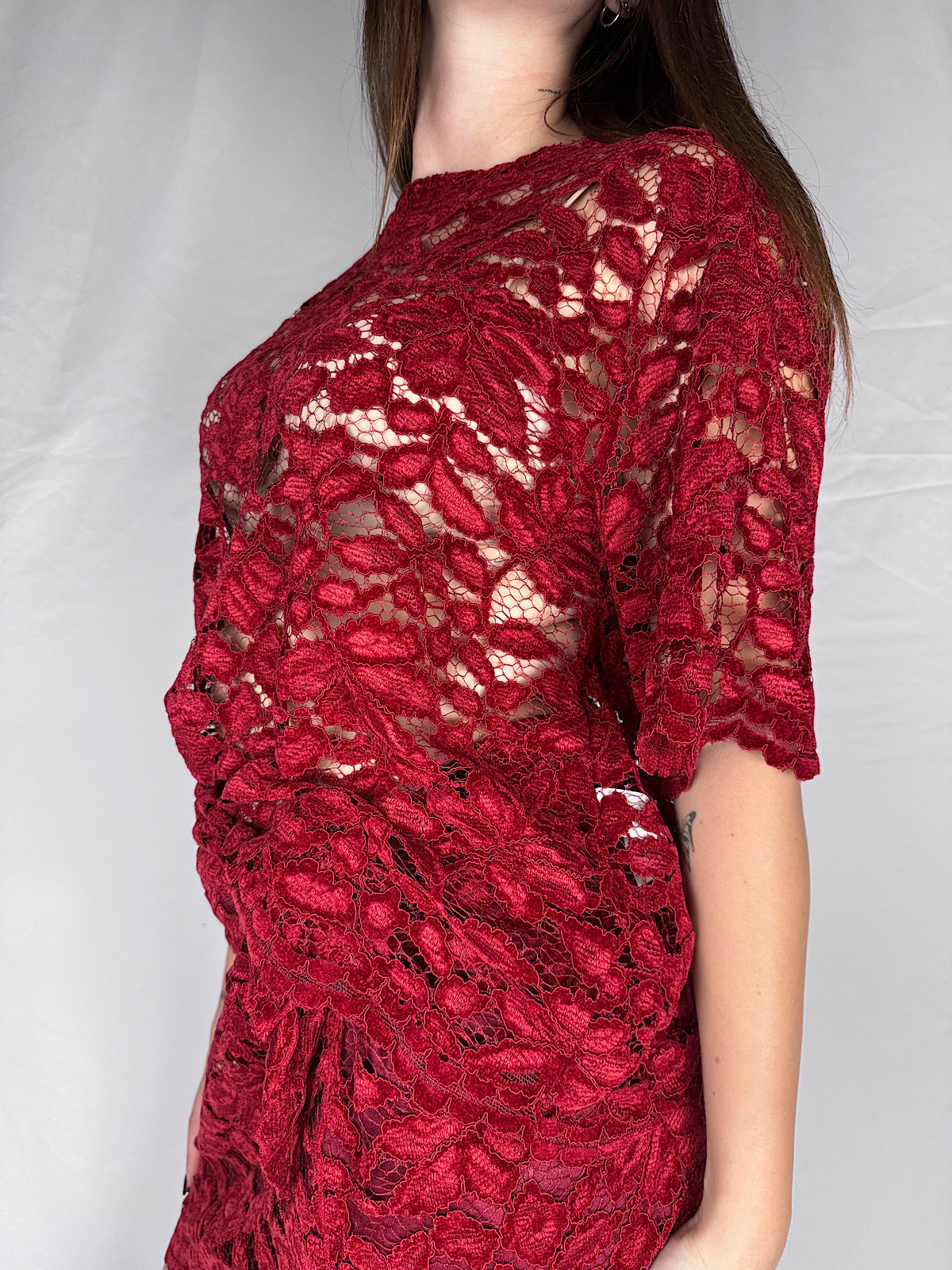 T-shirt Over Pizzo "Nomad" HaveOne Rosso