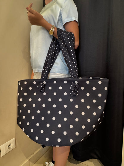 Borsa Mare Pois Nero Noi Di Notte