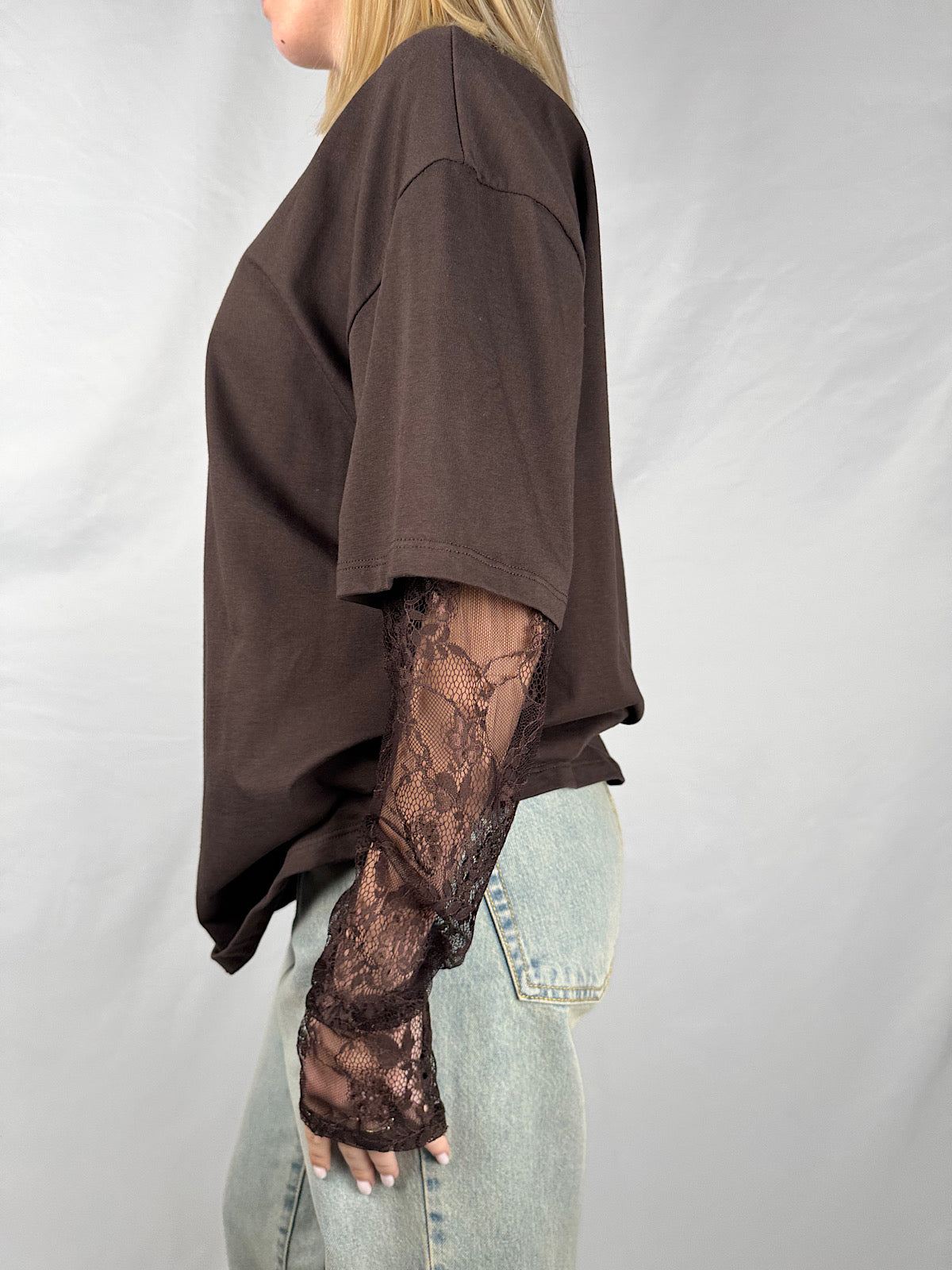 Maglia Maniche in Pizzo Moro Vicolo