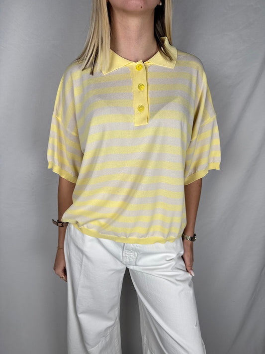 Polo Righe Giallo Vicolo
