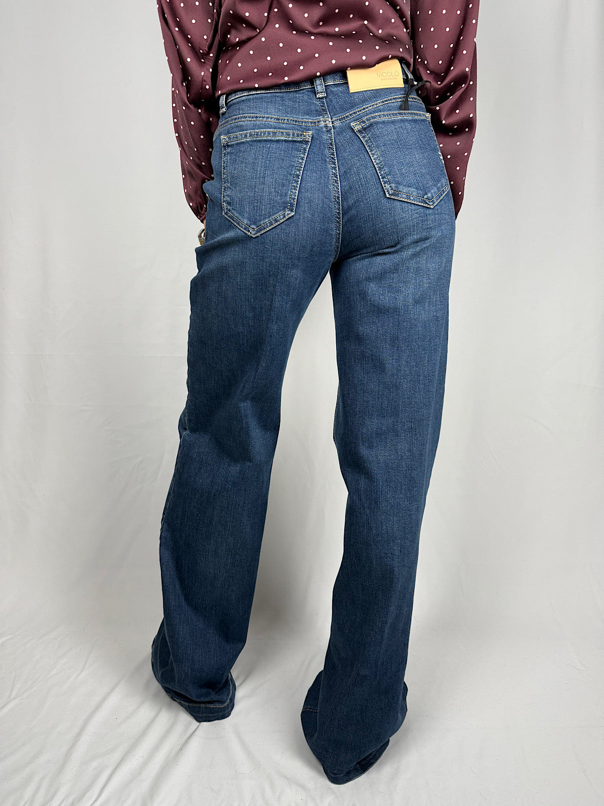 Jeans Elena Denim Medio Vicolo