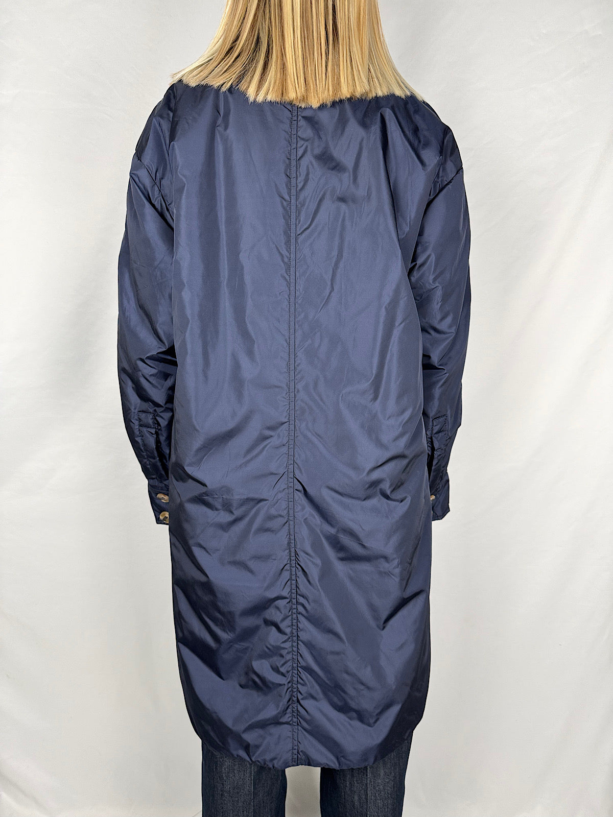 Trench Svasato Blu Navy Vicolo