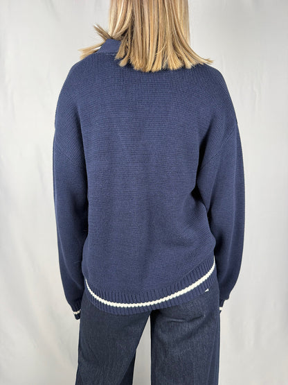 Cardigan con Stemma JJXX Blu