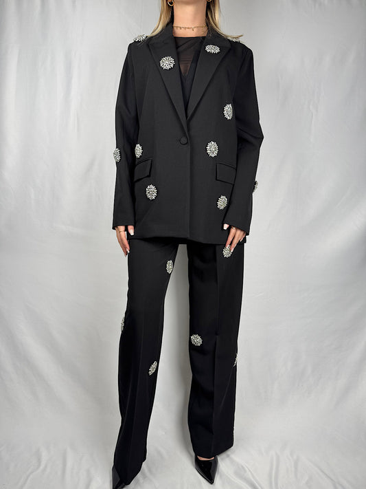 Giacca con Swarovski Nero Tensione-In