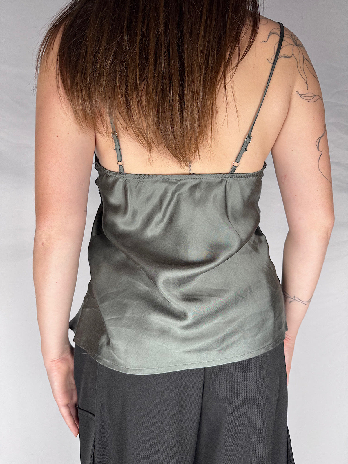Canotta Satin con Pizzo Vicolo Fumo