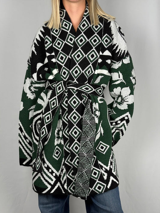 Cardigan Vicolo Fantasia Verde