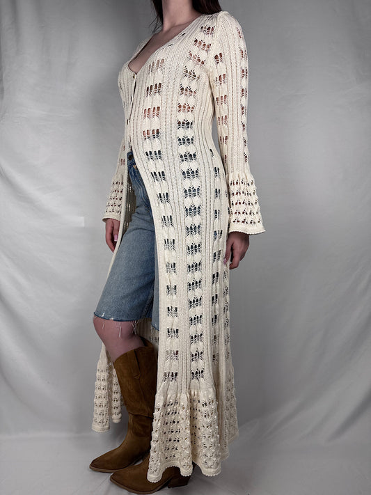 Maxi Cardigan West Crochet Armonia Naturale
