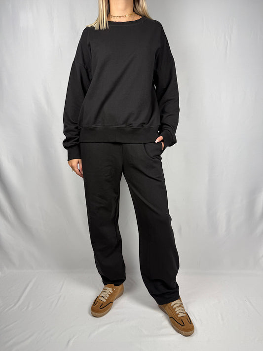 Tuta Felpa e Pantalone Susy-Mix Nera