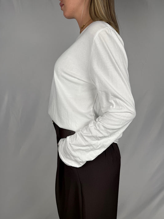 T-Shirt a Manicha Lunga Armonia Bianca