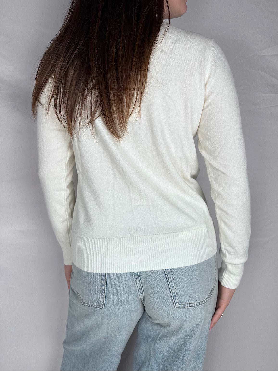 Cardigan Coreana Bottoni Gioiello Susy Mix Latte