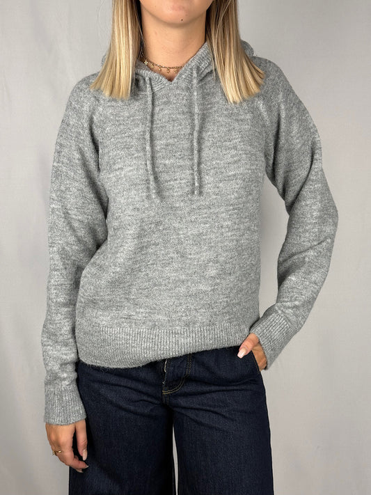 Maglione con Cappuccio JJXX Grigio Melange