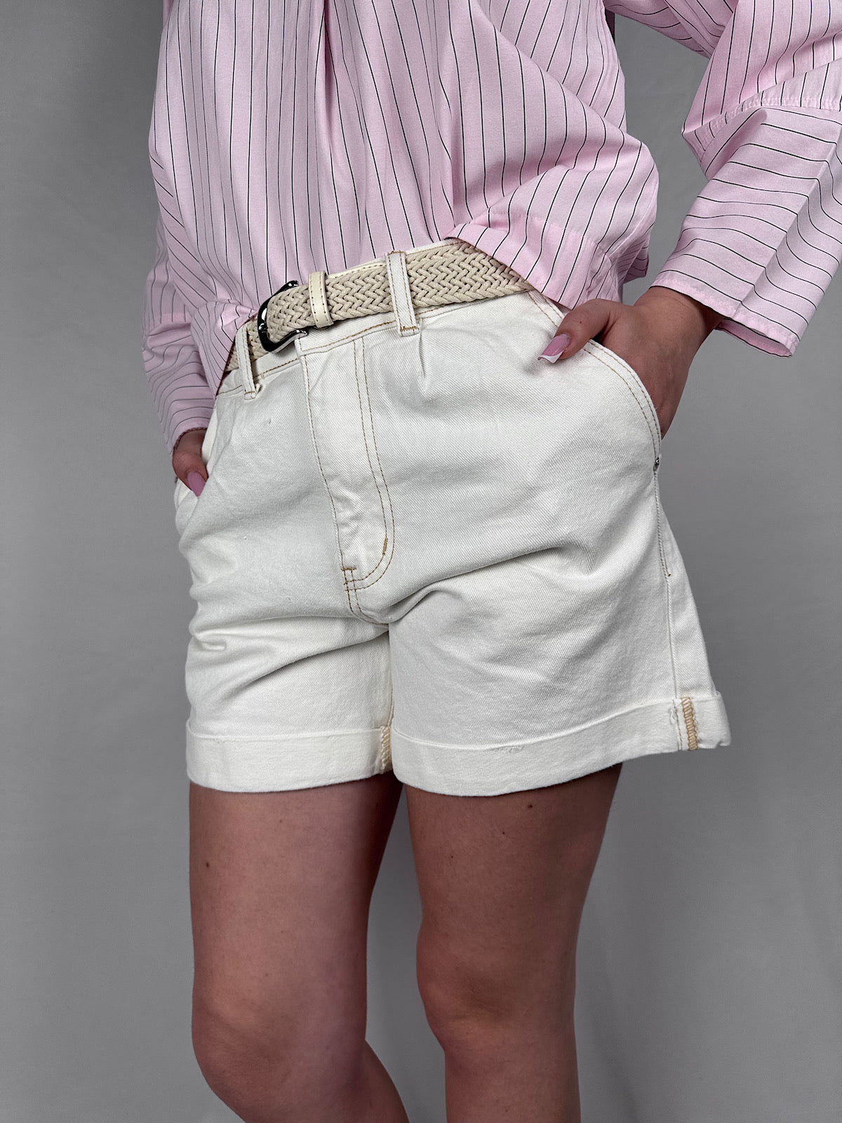 Short Jeans Armonia Bianco