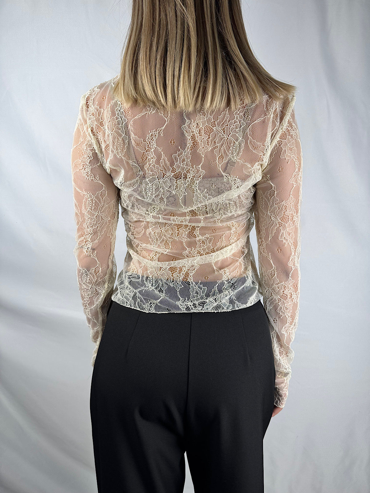 Maglia Pizzo Panna Vicolo