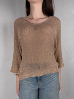 Maglia In Filo Lurex Armonia Cipria