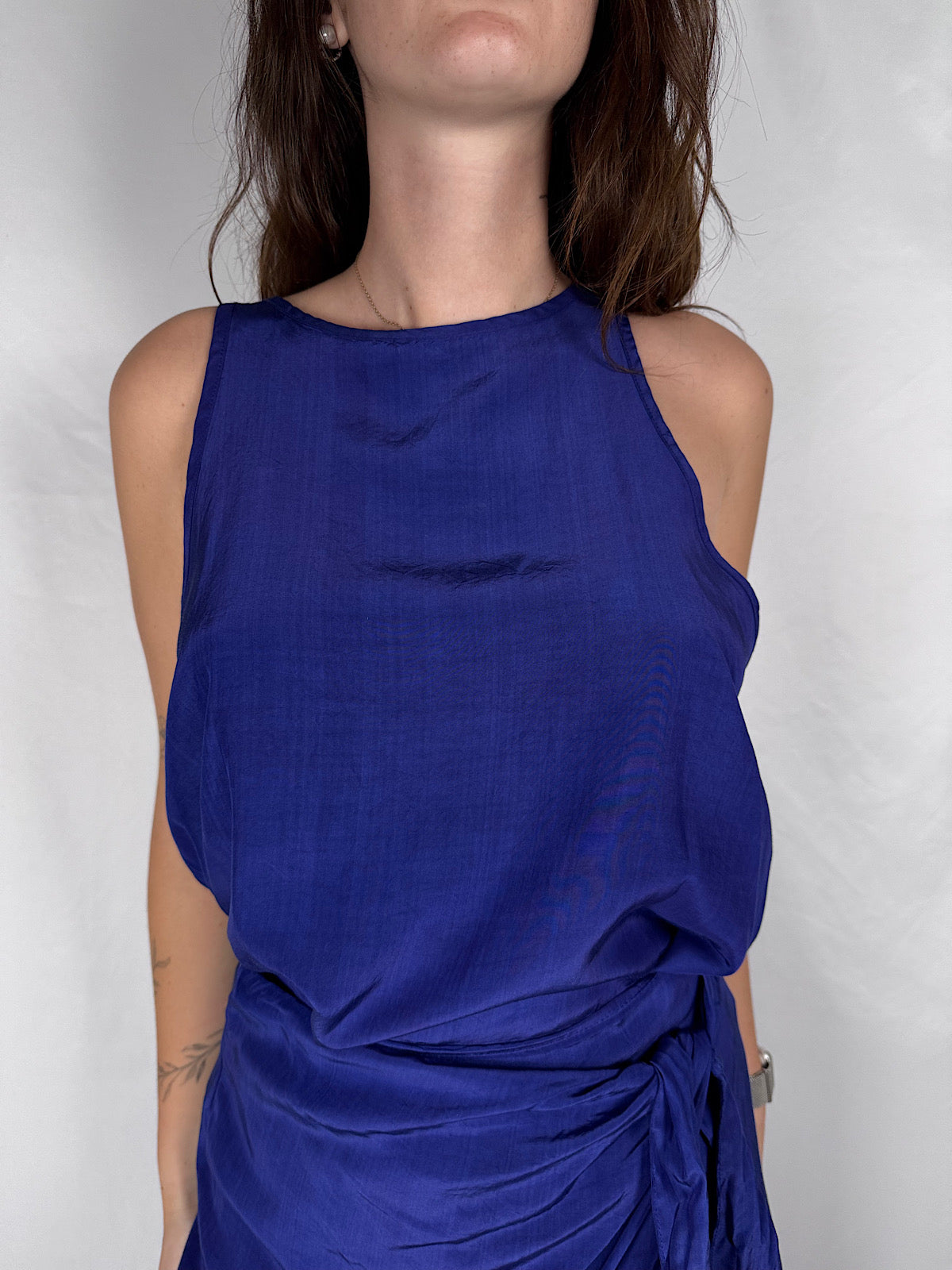 Top Vogatore Tensione-In Blu