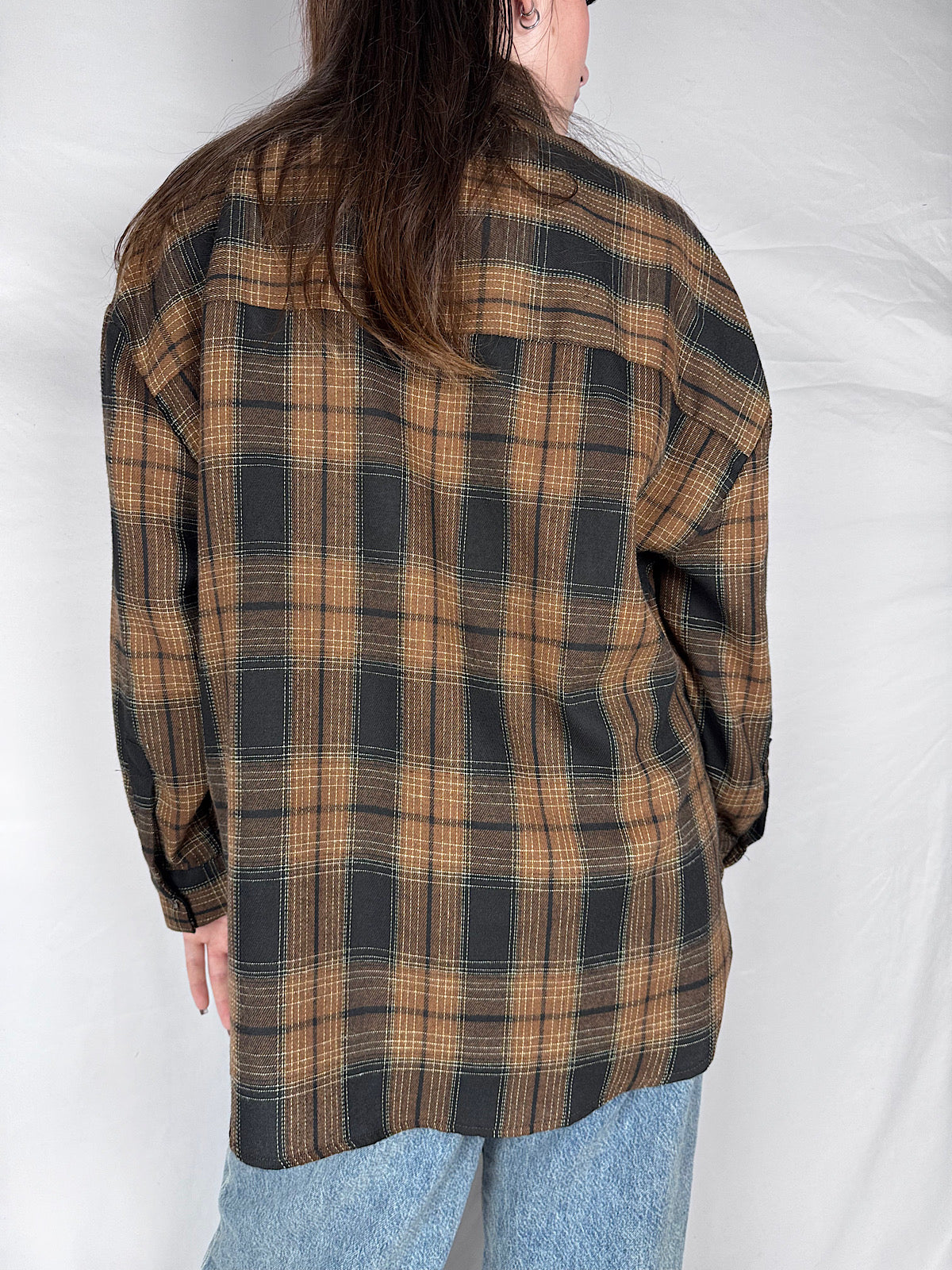 Camicia in Flanella Check con Cabochon Vicolo Moro