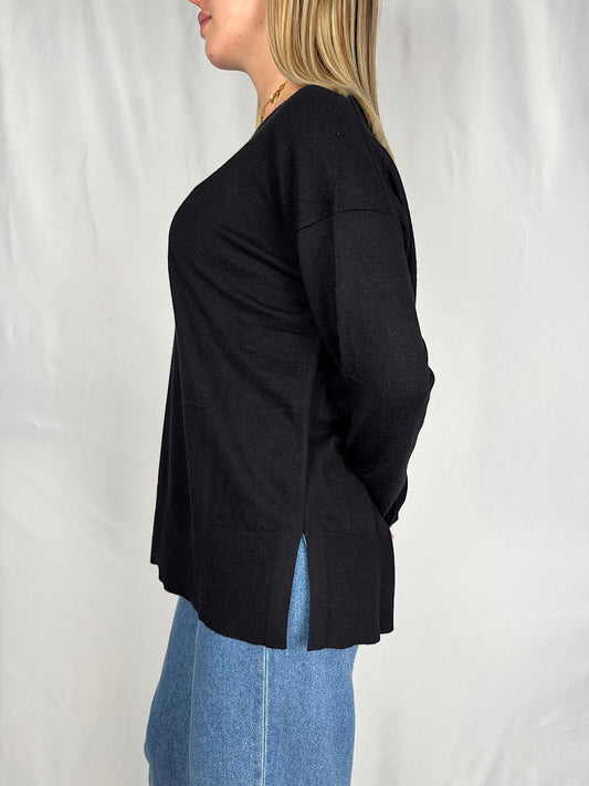 Maglia Over Girocollo Nero MarkUp