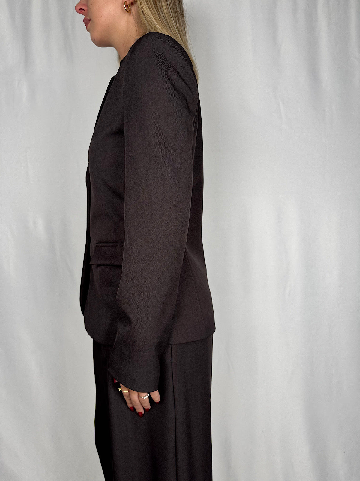 Giacca Monopetto Marrone Vicolo