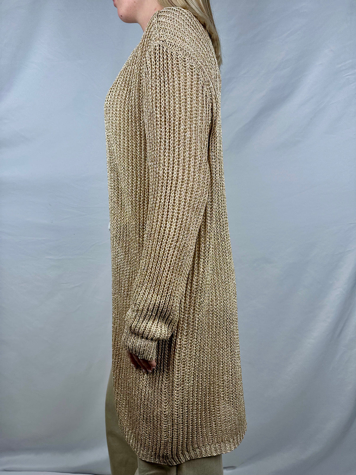 Cardigan in Lurex Oro Susy-Mix