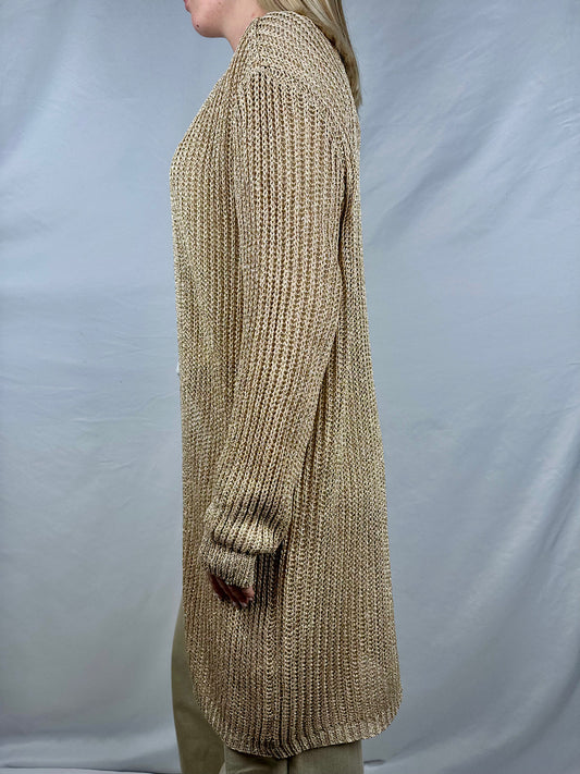 Cardigan in Lurex Oro Susy-Mix
