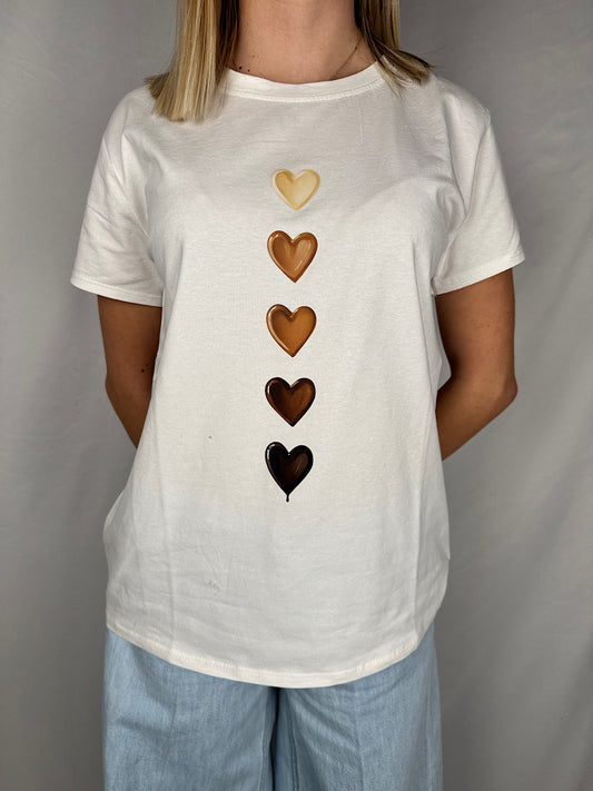 T-shirt cuori Vicolo