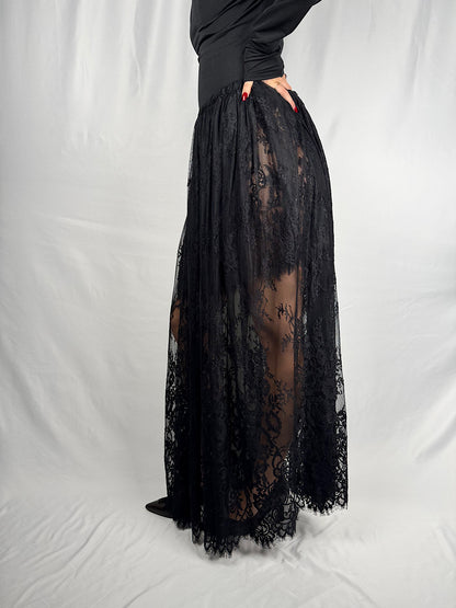 Gonna in Pizzo Nero Vicolo