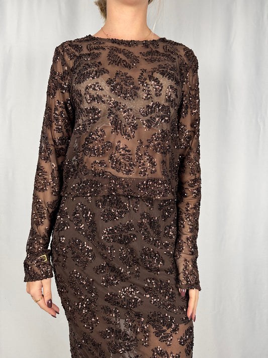 Maglia con Pailletes Moro Tensione-In