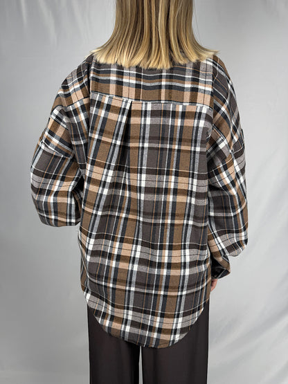 Camicia Check Over Armonia Marrone