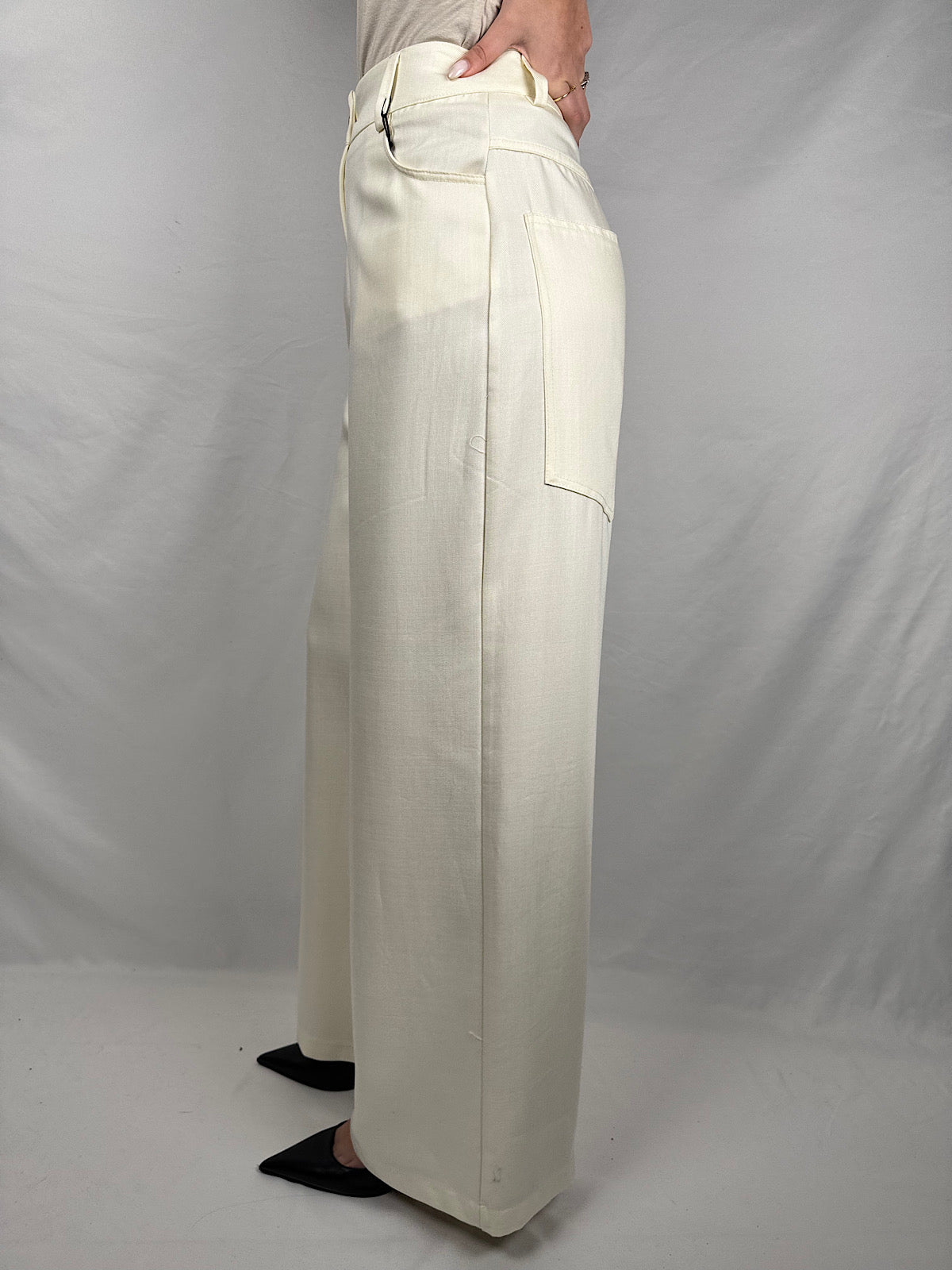 Pantaloni Latte Tensione-In