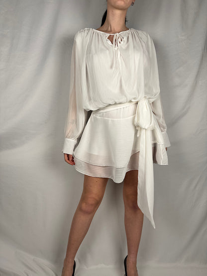 Abito Corto Bianco Armonia