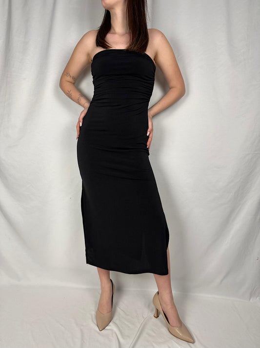 Abito Midi a Fascia Vicolo Nero