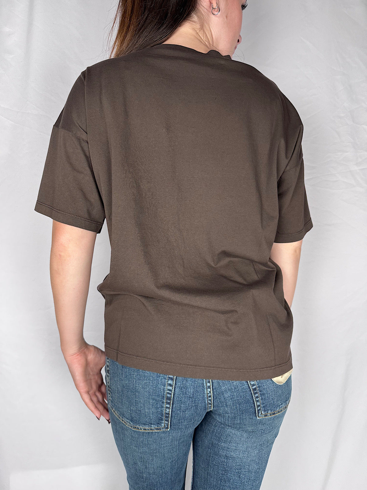 T-shirt con Stampa " Born Free" Vicolo Fondente
