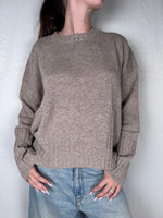 Maglia Girocollo Vicolo Beige Melange