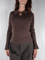 Maglia Tokyo Manica Lunga Costine Armonia Moro